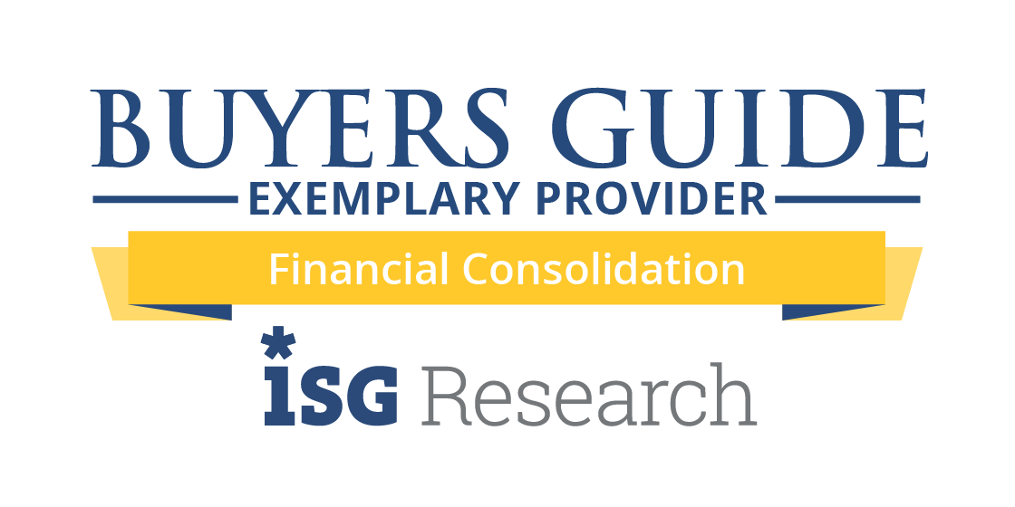 ISG Buyers Guide Exemplary Provider Financial Consolidation Badge