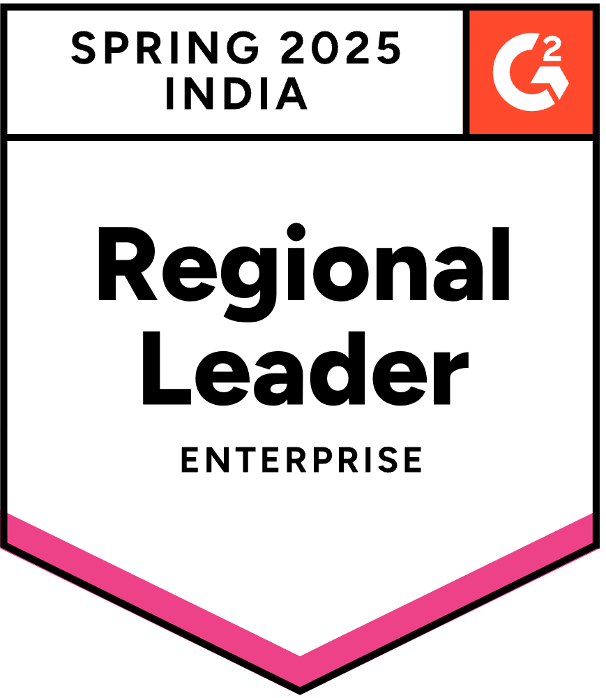 G2 Regional Leader India Enterprise Spring 2025