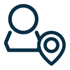 Person Location Icon Ink